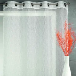 Voilage organza effet résille