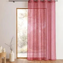 Voilage organza à fines rayures horizontales