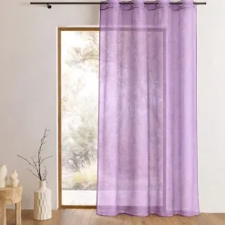 Voilage organza à fines rayures horizontales