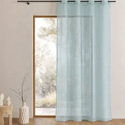 Voilage organza à fines rayures horizontales