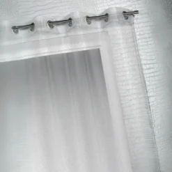 Voilage organza à fines rayures horizontales