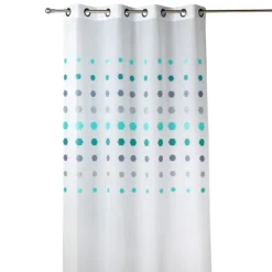 Voilage organza à pois géométriques