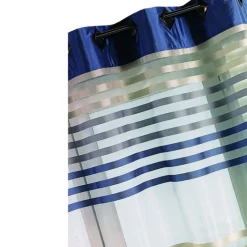 Voilage organza rayé et coloré