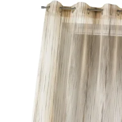 Voilage organza rayures verticales tissées