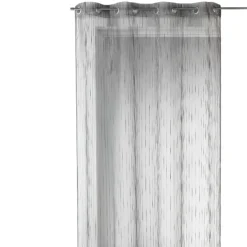 Voilage organza rayures verticales tissées