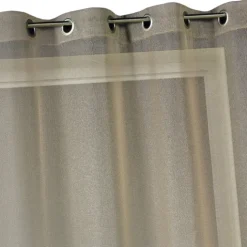 Voilage organza uni prêt à poser
