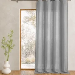 Voilage organza uni prêt à poser