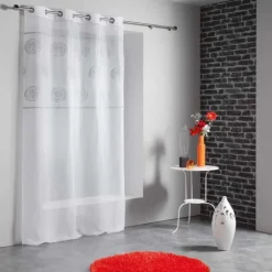 Voilage à Parement Brodé