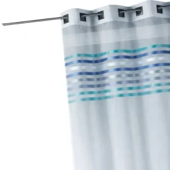Voilage à parement tissé et œillets carrés