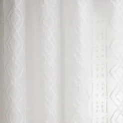 Voilage épuré à jacquard