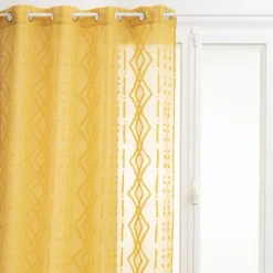 Voilage épuré à jacquard