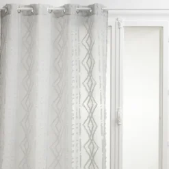 Voilage épuré à jacquard