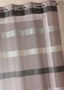 Voilage à rayures horizontales dégradées prêt-à-poser