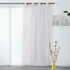 Voilage tamisant à bâtonnets jacquard