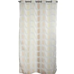 Voilage tamisant en jacquard à rayures verticales ondulées