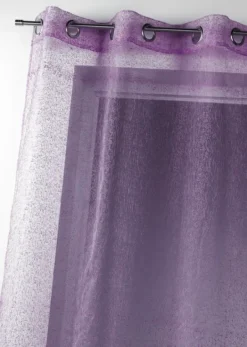 Voilage tamisant en organza brodé à œillets