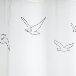 Voilage tamisant à œillets motif oiseaux
