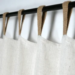 Voilage tamisant polylin à pattes