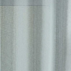 Voilage tamisant uni à fines rayures