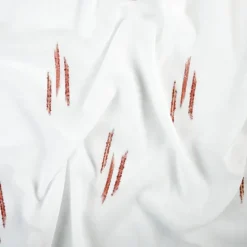 Voilage texturé motif fil coupé esprit ikat