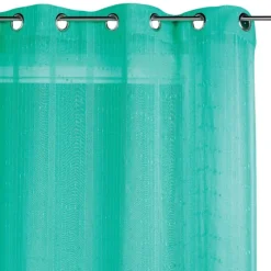 Voilage tissé à fines rayures filetées