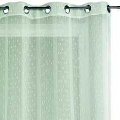 Voilage tissé à fines rayures filetées