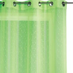 Voilage tissé à fines rayures filetées