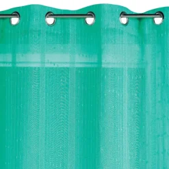Voilage tissé à fines rayures filetées