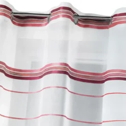 Voilage tissé à rayures horizontales