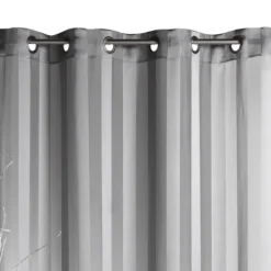 Voilage tissé à rayures verticales ton sur ton