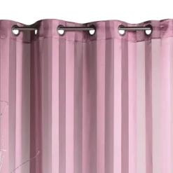 Voilage tissé à rayures verticales ton sur ton
