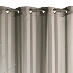 Voilage tissé à rayures verticales ton sur ton