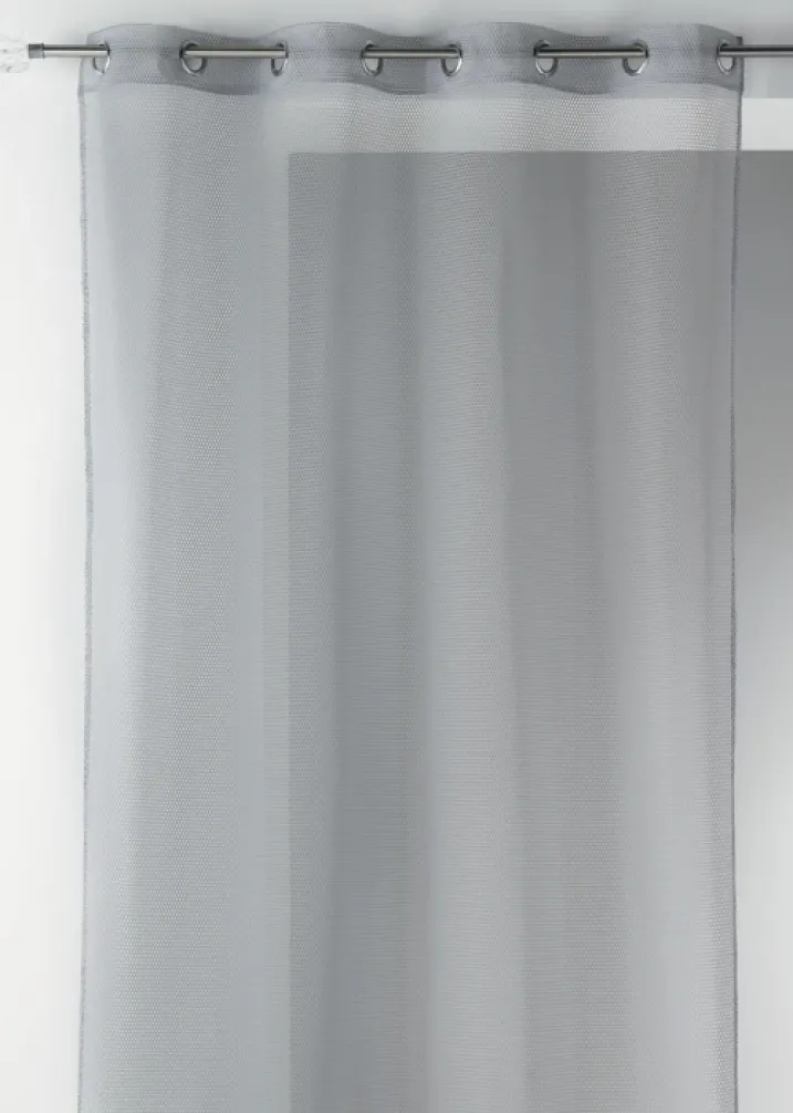 Voilage uni en maille filet