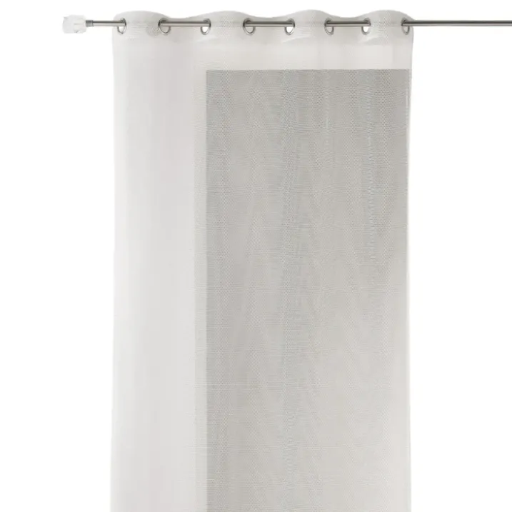 Voilage uni en maille filet